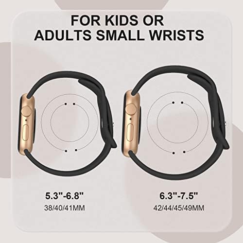 OOKIDS תואם לילדים רצועת סיליקון רכה סיליקון רכה של Apple Watch Band Bird, [2 חבילה] רך סיליקון רך לסדרה